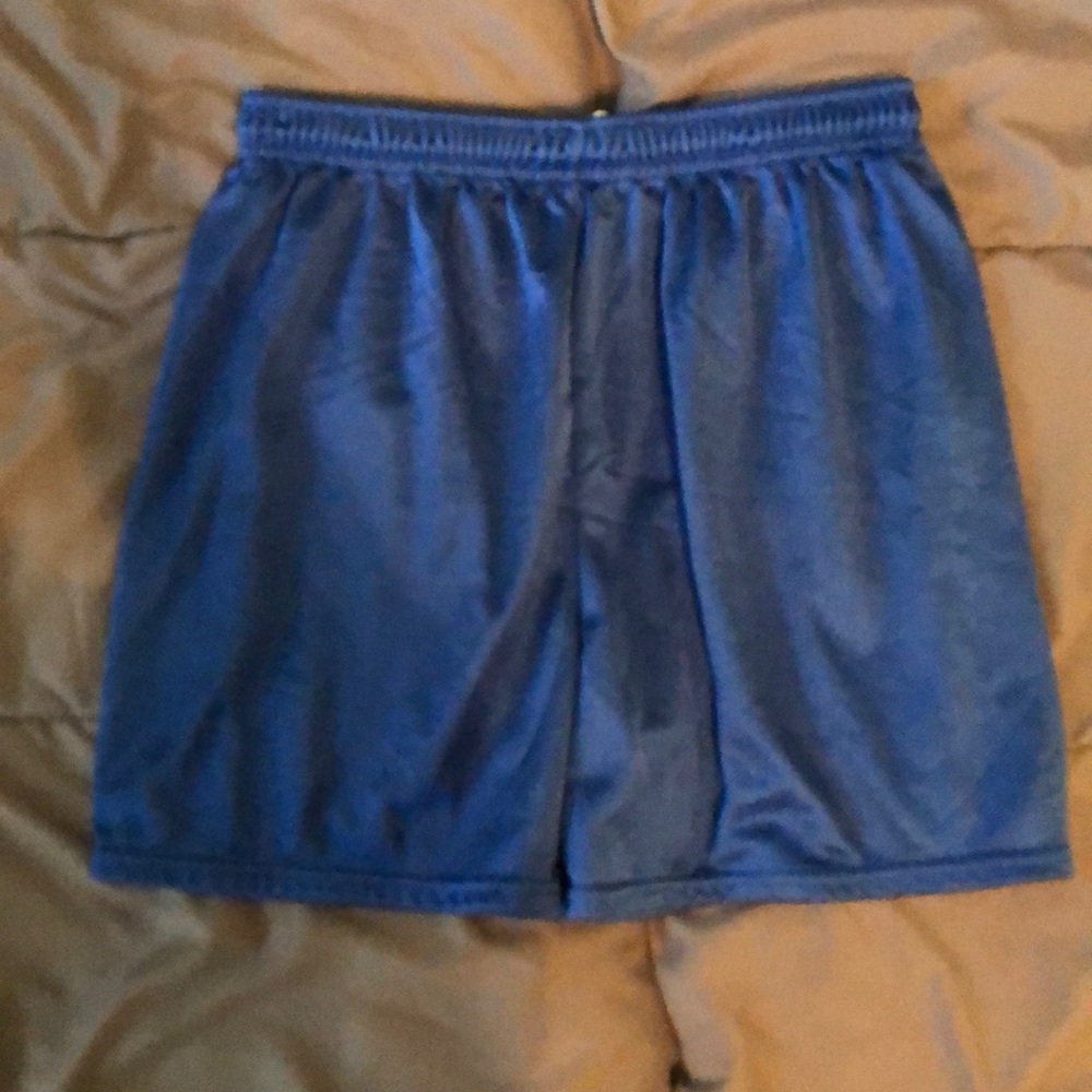 Generic blue athletic shorts